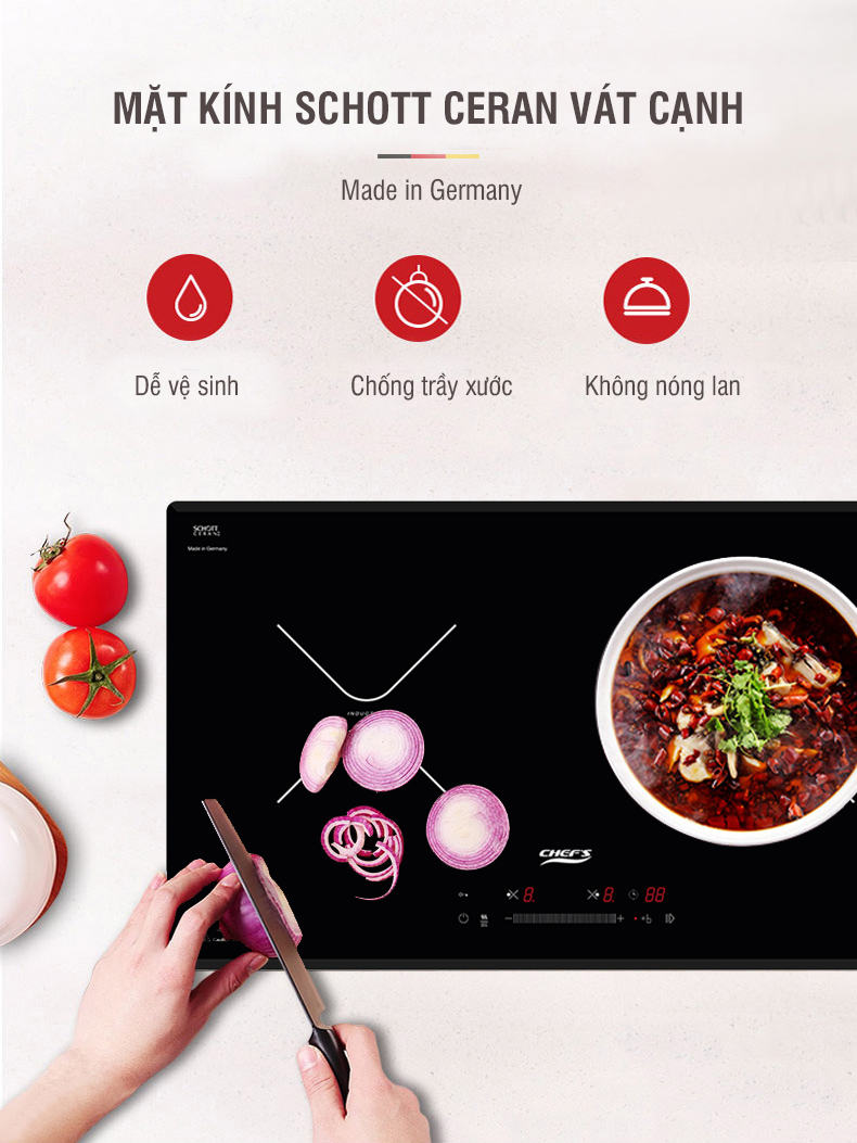 bếp từ chefs nhập khẩu Đức