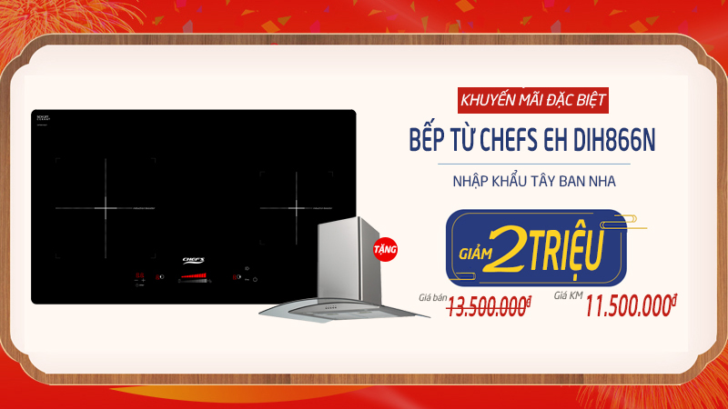 khuyến mãi bếp từ chefs eh dih866n