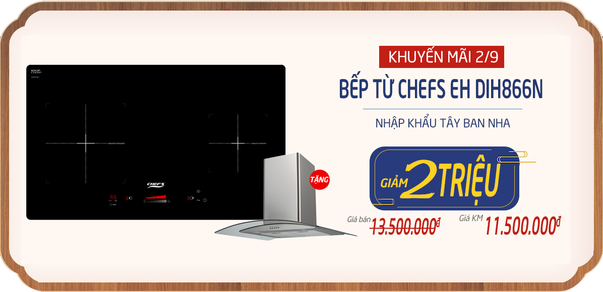khuyến mãi bếp từ chefs eh dih866n