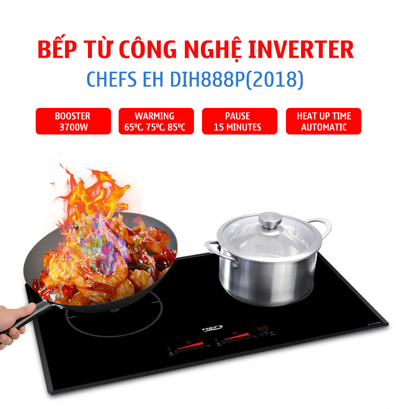 3 ưu điểm trên Bếp từ Chefs EH DIH888P khiến khách hàng thích thú