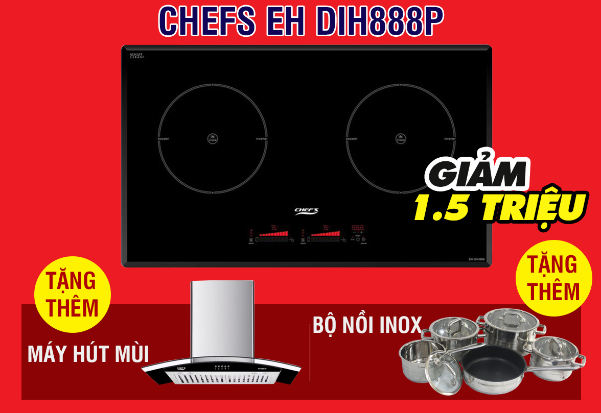 bếp từ chefs eh dih888p ưu đãi tháng 3
