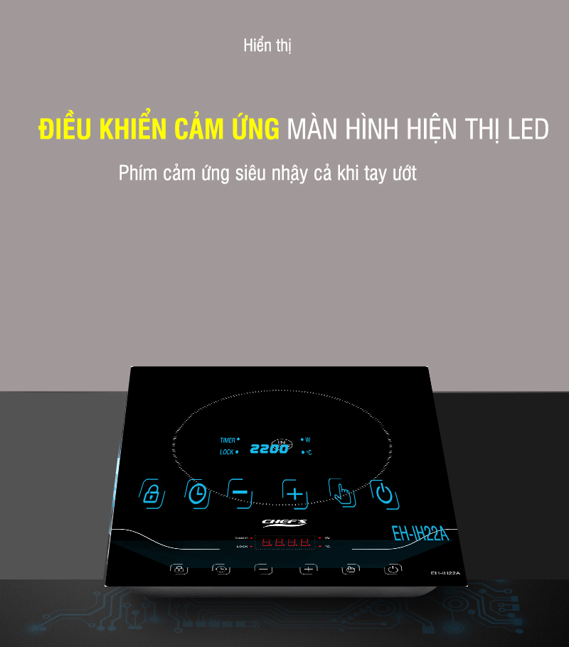 Điều khiển của bếp từ chefs EH IH22A