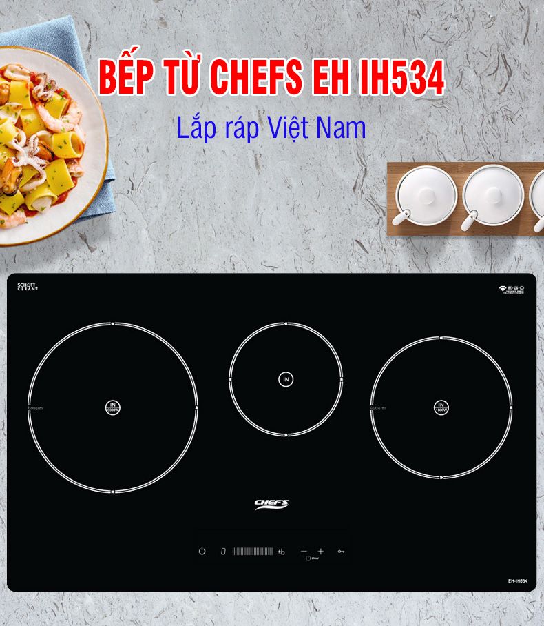 Bếp từ Chefs EH IH534 : khi người Việt lắp bếp từ