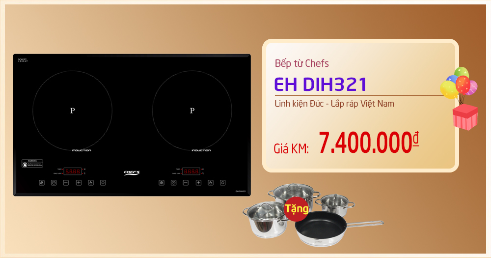 bếp từ chefs giảm giá