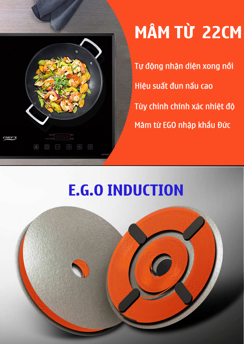 bếp từ chefs ít lỗi