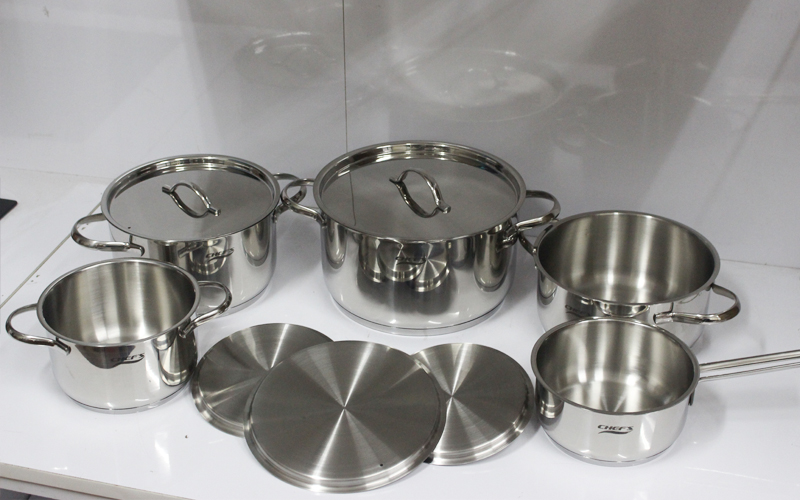 Bộ nồi 5 chiếc Chefs inox 304