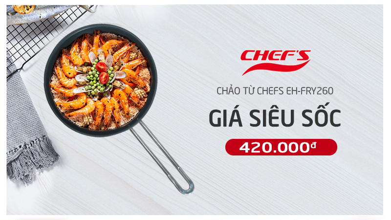 chảo từ chefs eh fry260
