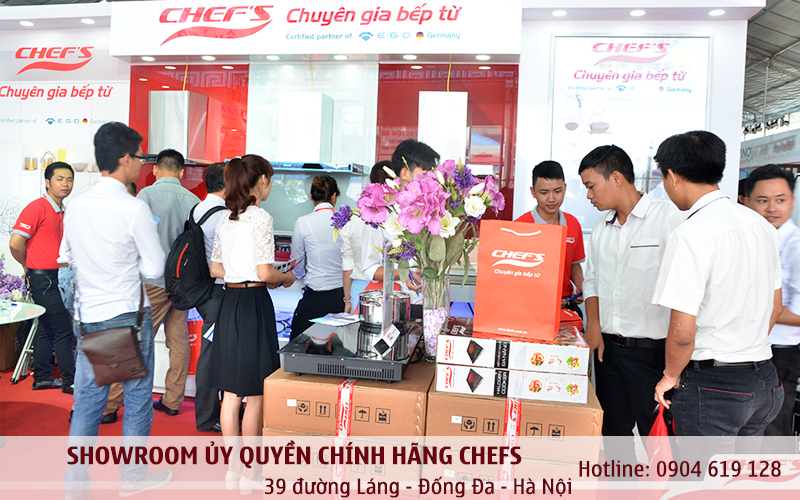 showroom bếp từ chefs ủy quyền