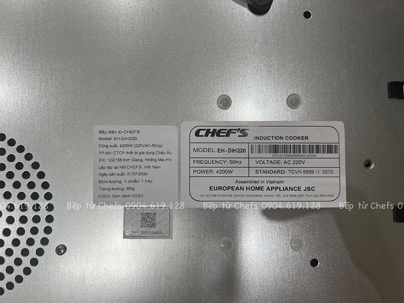Tem đáy bếp từ Chefs EH DIH220