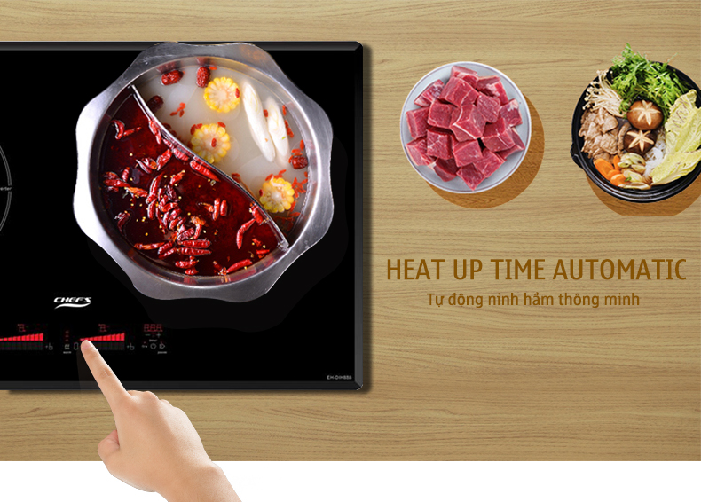 Bếp từ Chefs EH DIH888P(2018) có hiệu năng mạnh mẽ cỡ nào?
