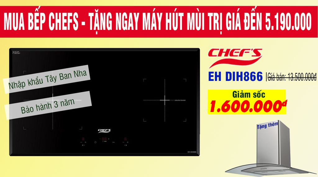 khuyến mãi bếp từ chefs eh dih866