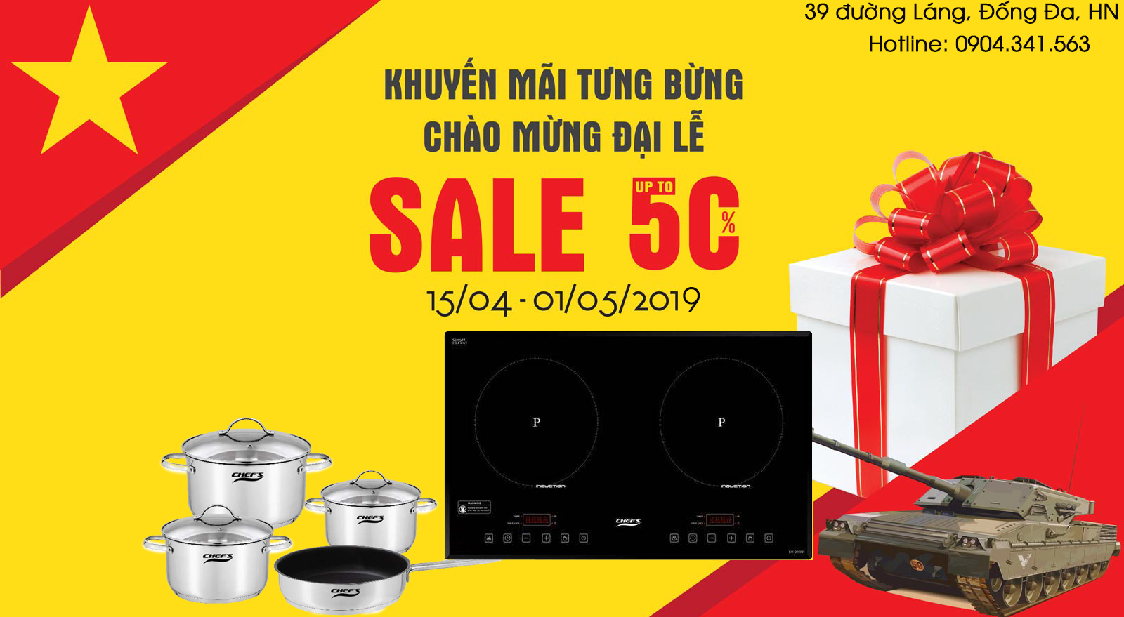 Rực lửa cùng bếp từ Chefs trong tháng 4 này