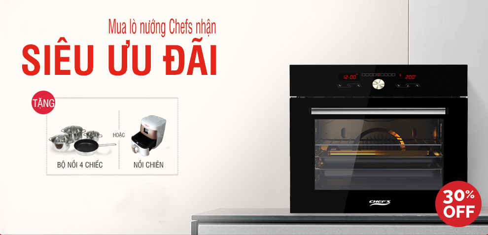 khuyến mãi lò nướng chefs