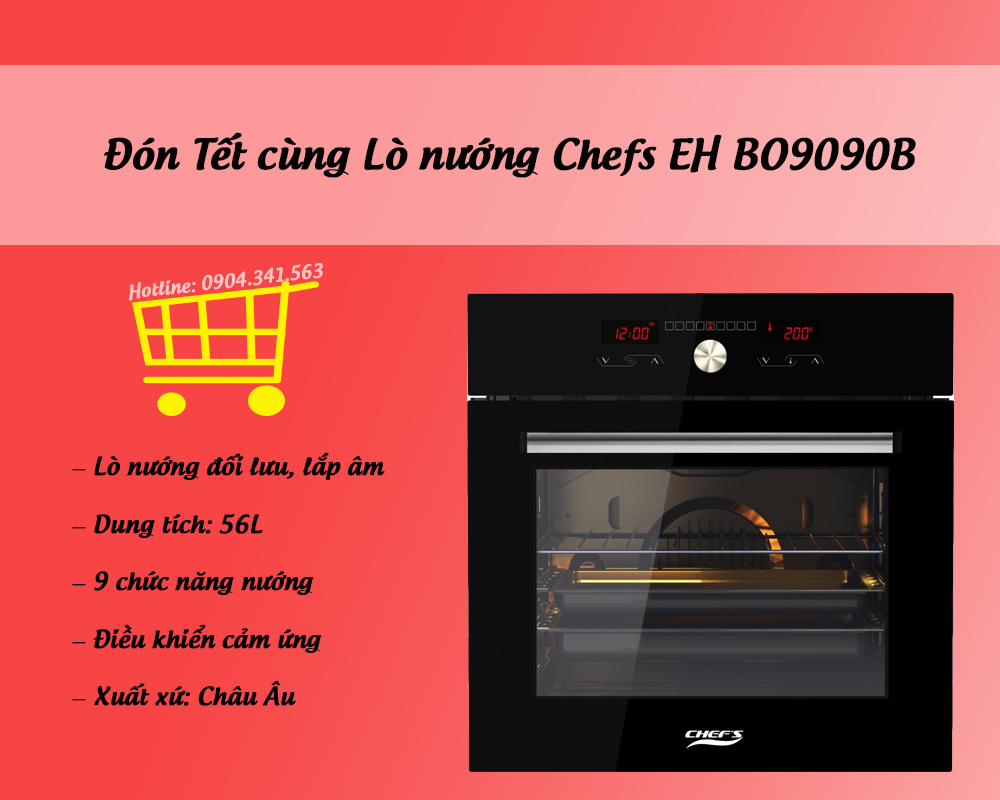 Đón Tết cùng Lò nướng Chefs EH BO9090B