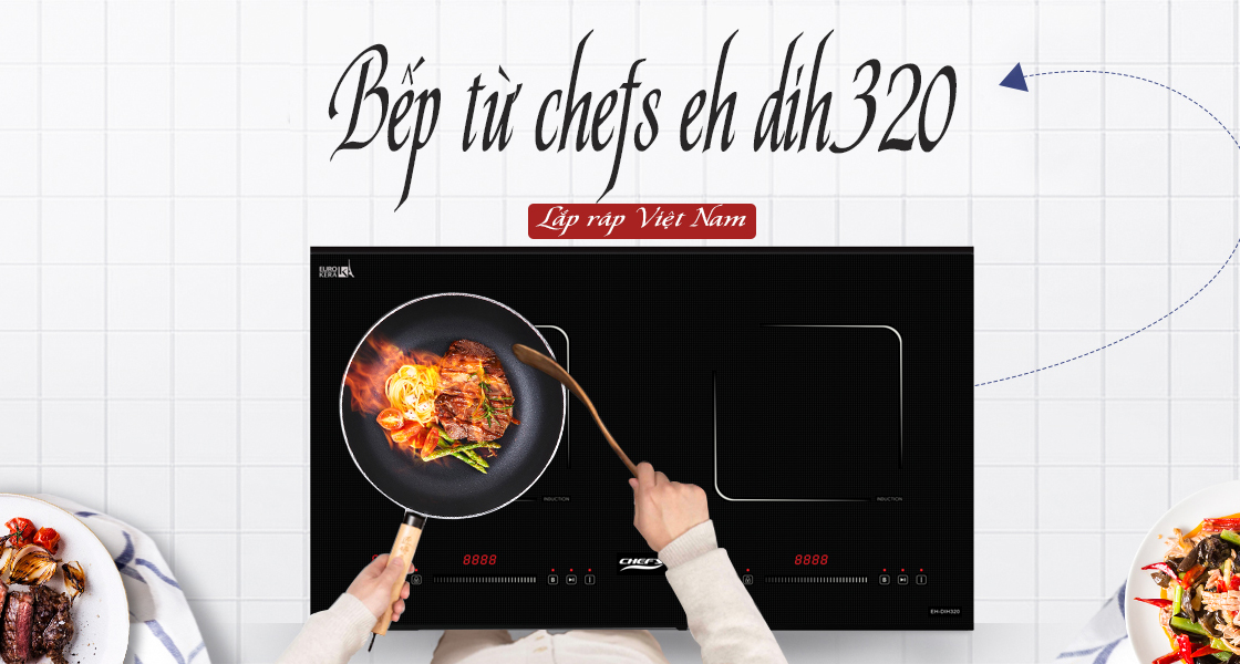 mua bếp từ chefs dih320 tặng bộ nồi rosy