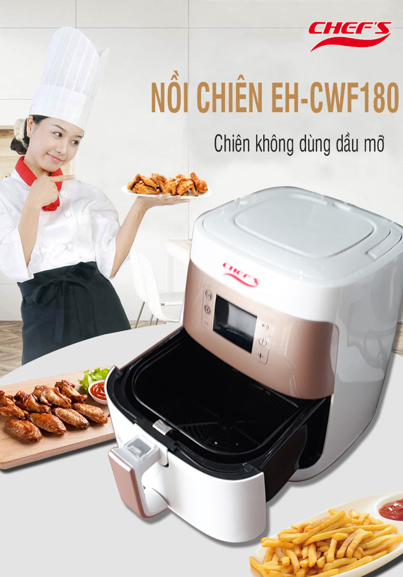 nồi chiên không dầu chefs eh cwf180