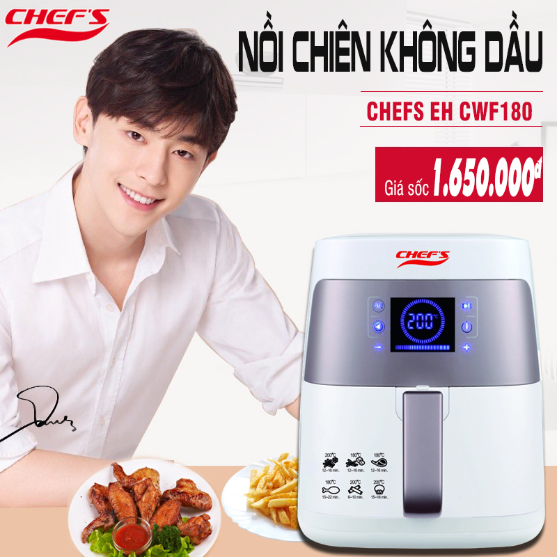 nồi chiên không dầu chefs eh cwf180