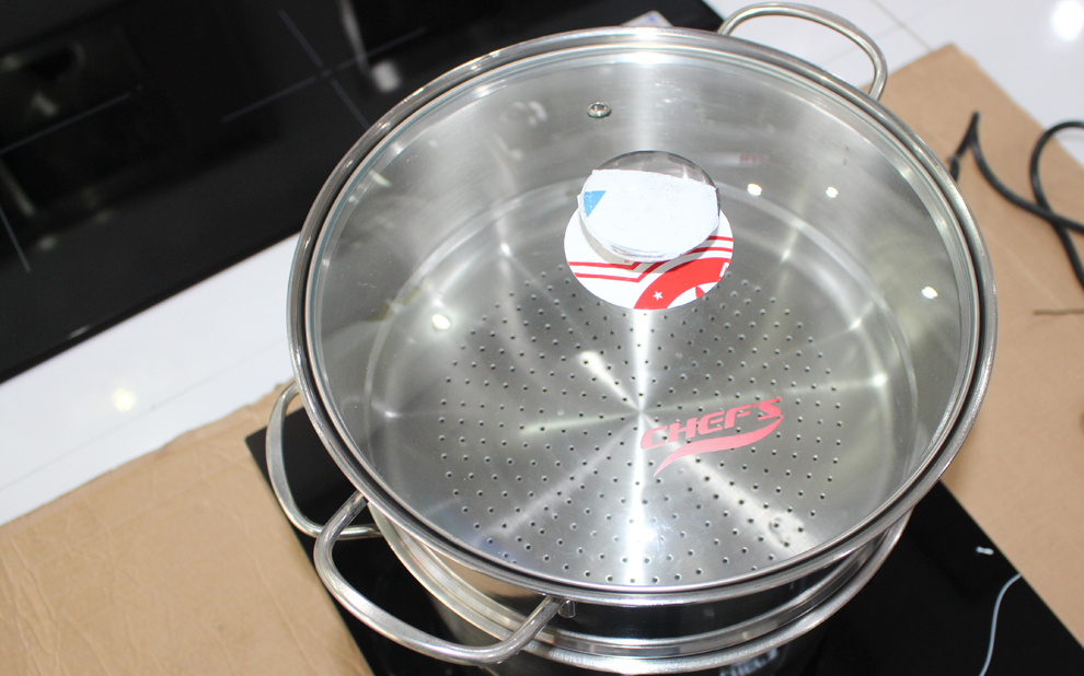 Vung nồi cách nhiệt của nồi xửng hấp chefs 26cm