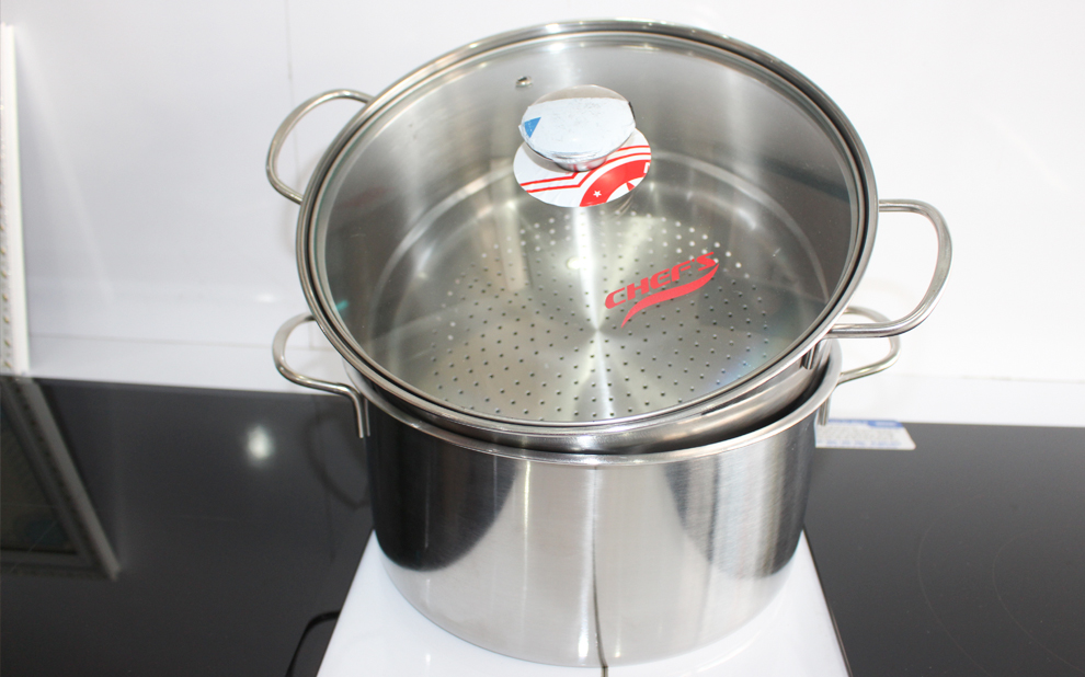 Vung nồi cách nhiệt của nồi xửng hấp chefs 26cm