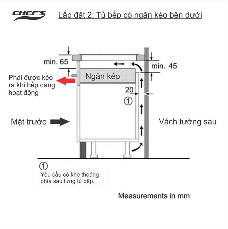 Bếp từ Chefs có quạt tản nhiệt như thế nào?