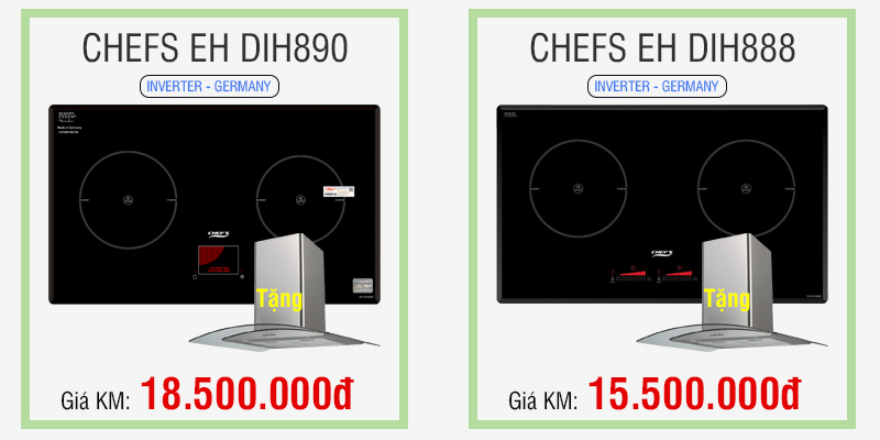 Tại sao bếp Chefs EH DIH890 ít người mua hơn DIH888?