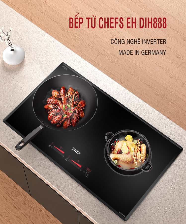 Thiết kế của bếp từ Chefs EH DIH888