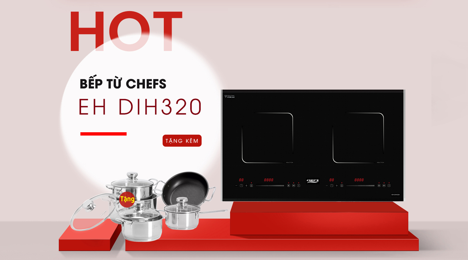 Top 4 mẫu bếp từ Chefs