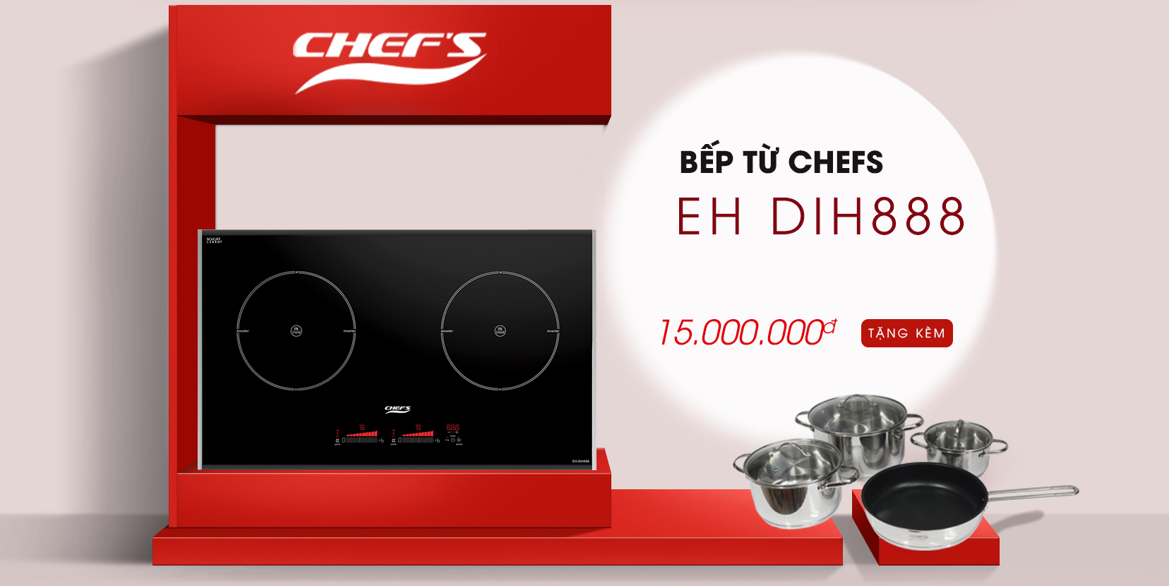 Top 4 mẫu bếp từ Chefs