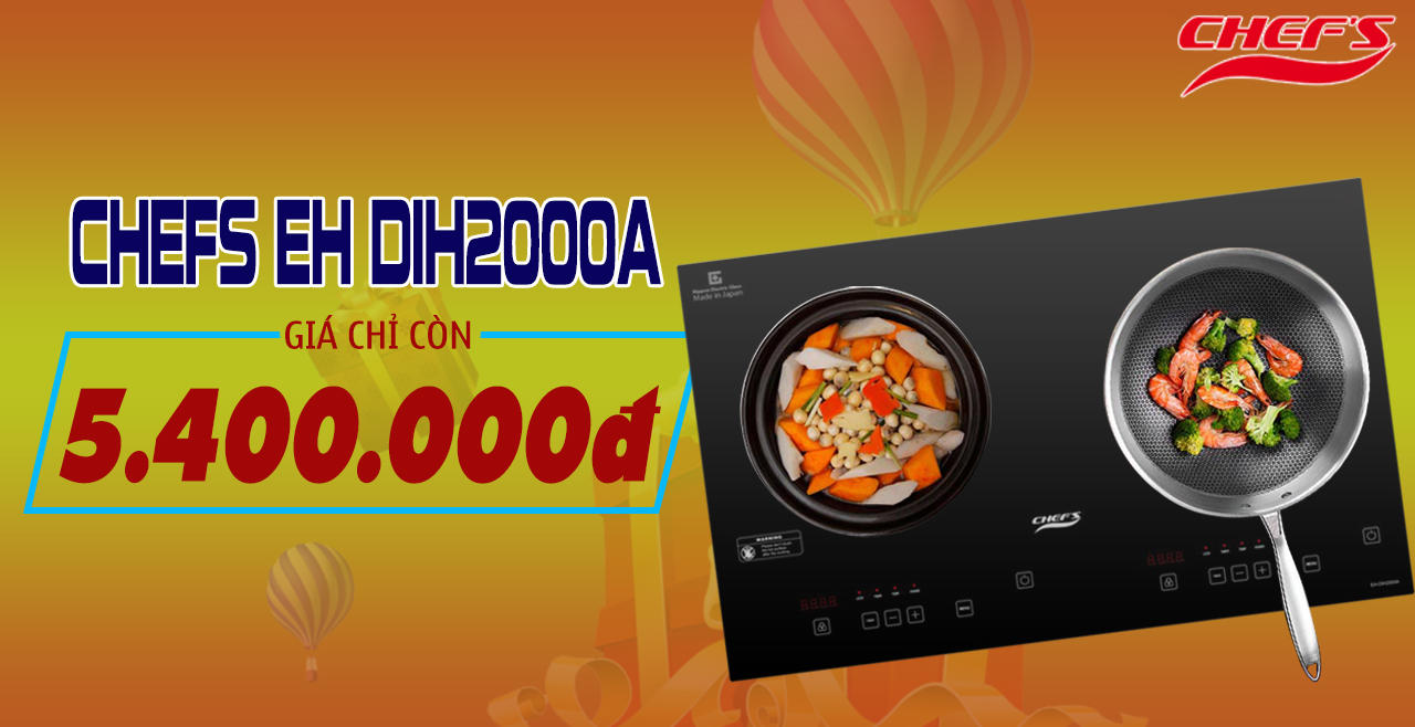 Ưu đãi khai xuân của bếp từ Chefs EH DIH2000A