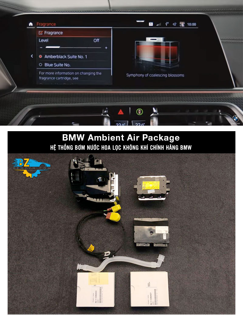 Hệ thống nước hoa chính hãng BMW