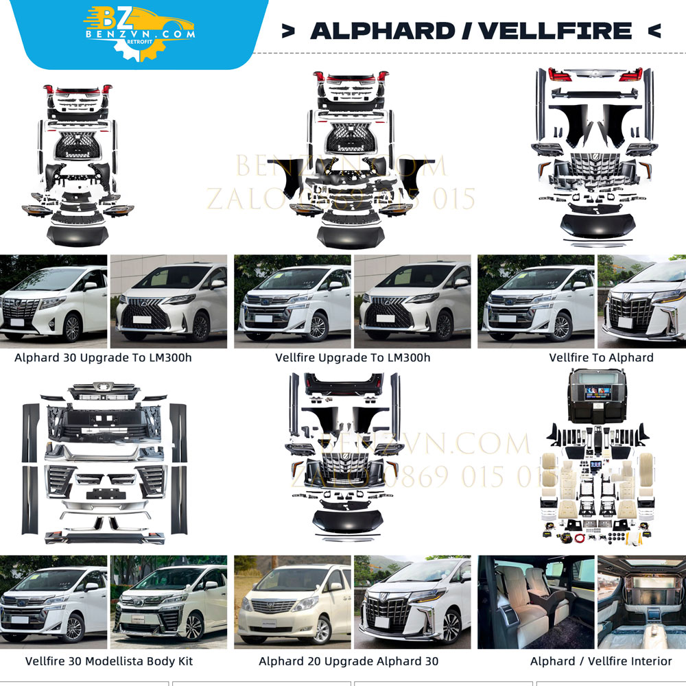 body kit cho Toyota Alphard