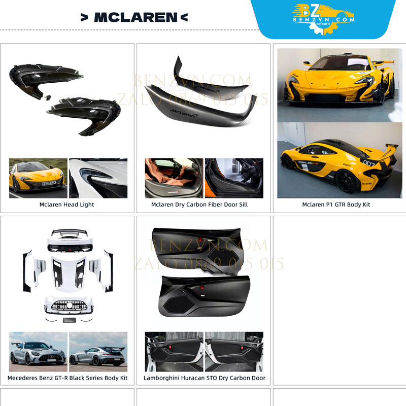 Nâng cấp body kit cho siêu xe Mclaren