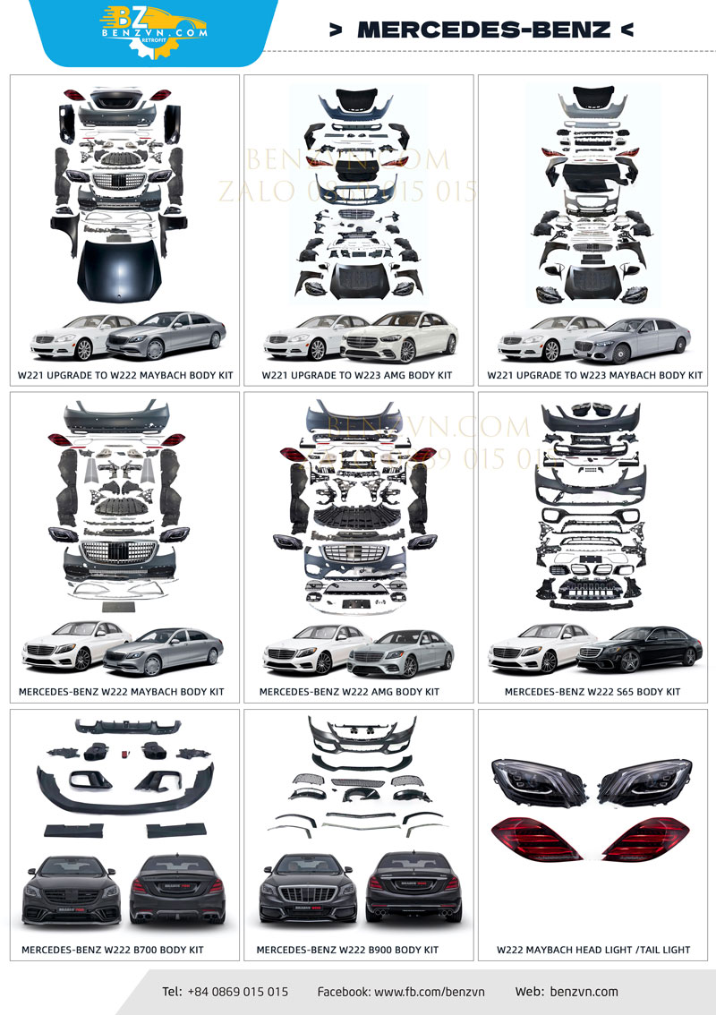 body kit nâng cấp Mercedes maybach