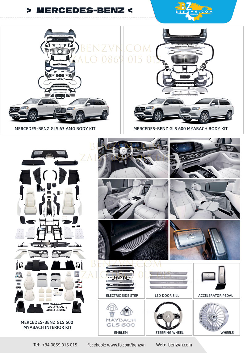 Nâng cấp MAYBACH GLS600 trọn gói