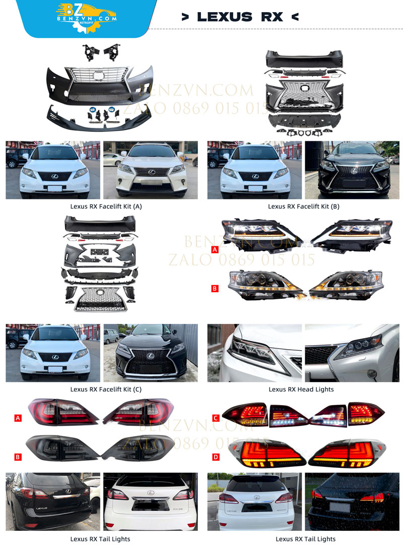 Nâng cấp body kit Lexus RX350