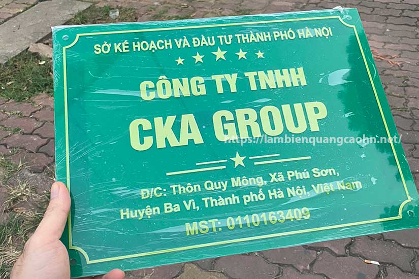 biển công ty mica