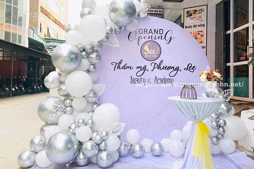 backdrop đẹp, làm backdrop, backdrop hội nghị, backdrop hội thảo, backdrop bóng bay