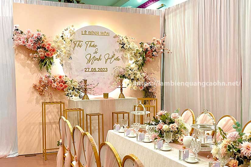 backdrop đẹp, làm backdrop, backdrop hội nghị, backdrop hội thảo, backdrop bóng bay