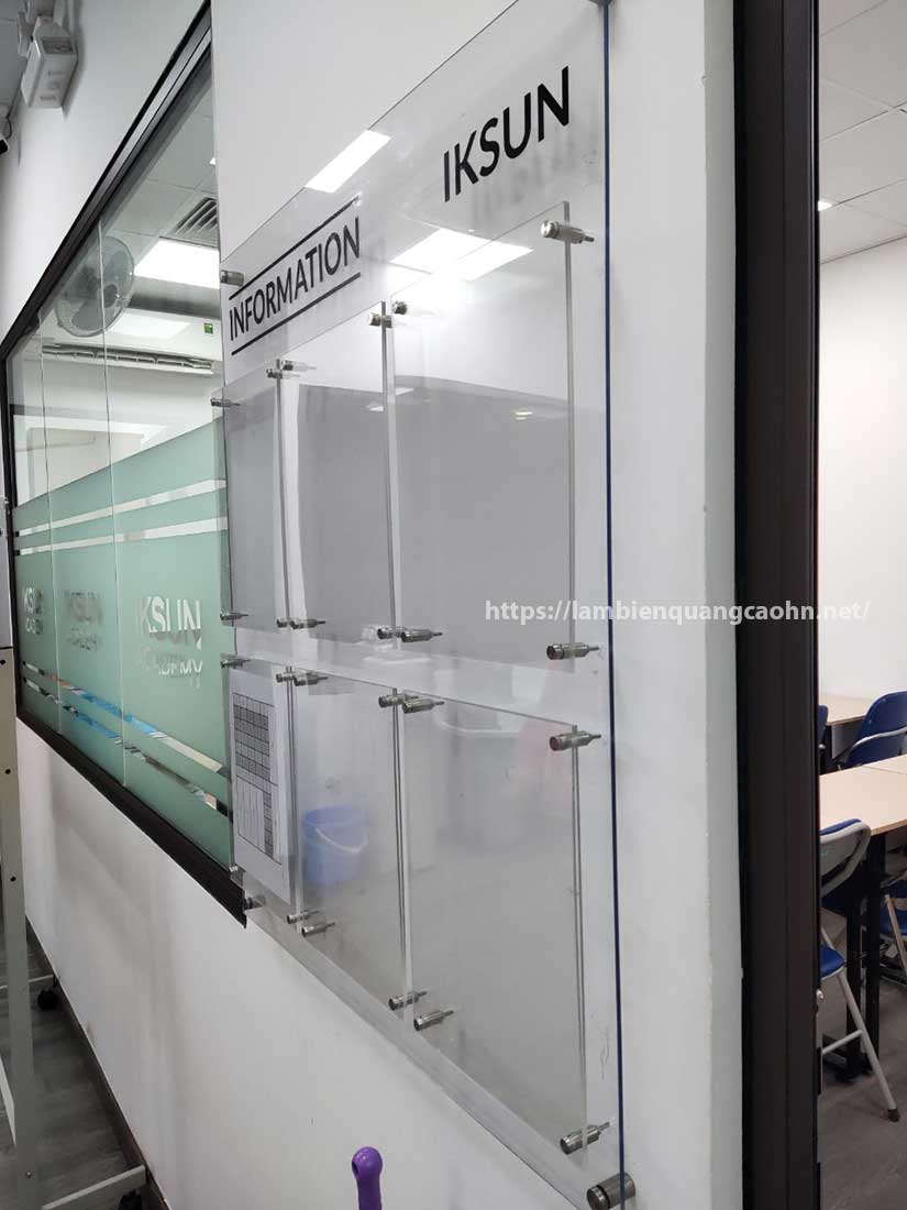 Bảng mica gắn tem nam châm, mica nam châm, bảng từ mica