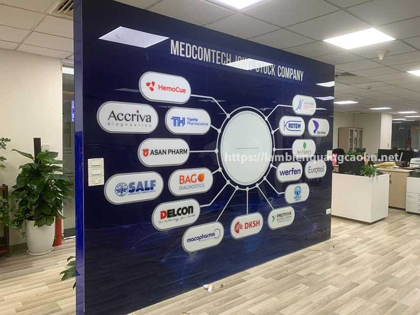 Bảng mica gắn tem nam châm, mica nam châm, bảng từ mica