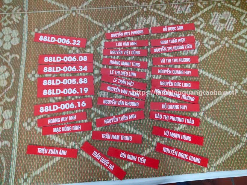 Bảng mica gắn tem nam châm, mica nam châm, bảng từ mica