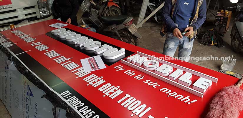 biển alu chữ nổi giá rẻ