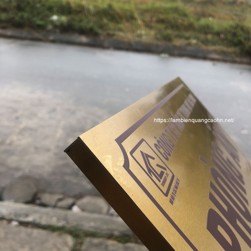 biển công ty inox, làm biển công ty tại Cầu Giấy, biển công ty, biển inox, biển tên công ty