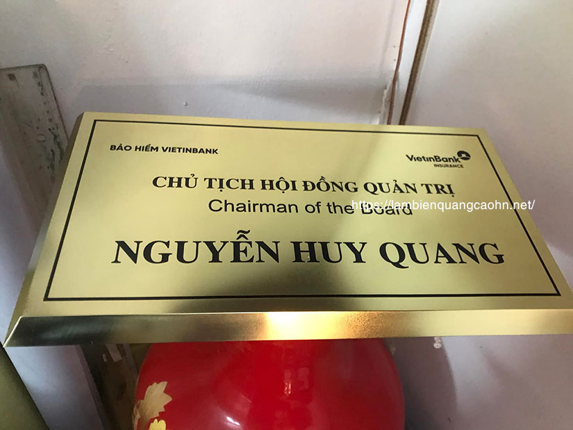 biển công ty inox, làm biển công ty tại Cầu Giấy, biển công ty, biển inox, biển tên công ty