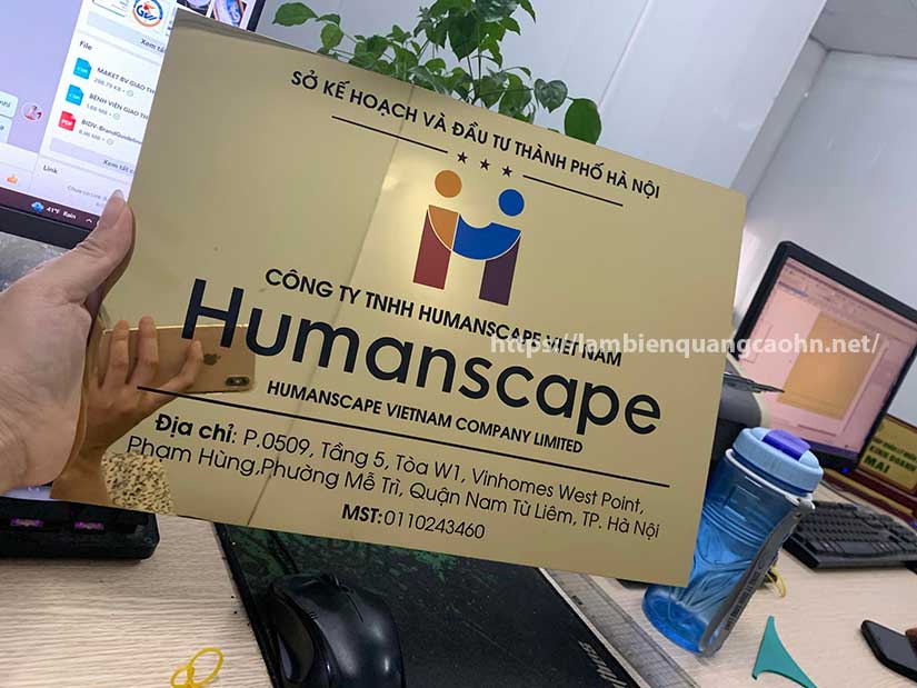 biển công ty mica