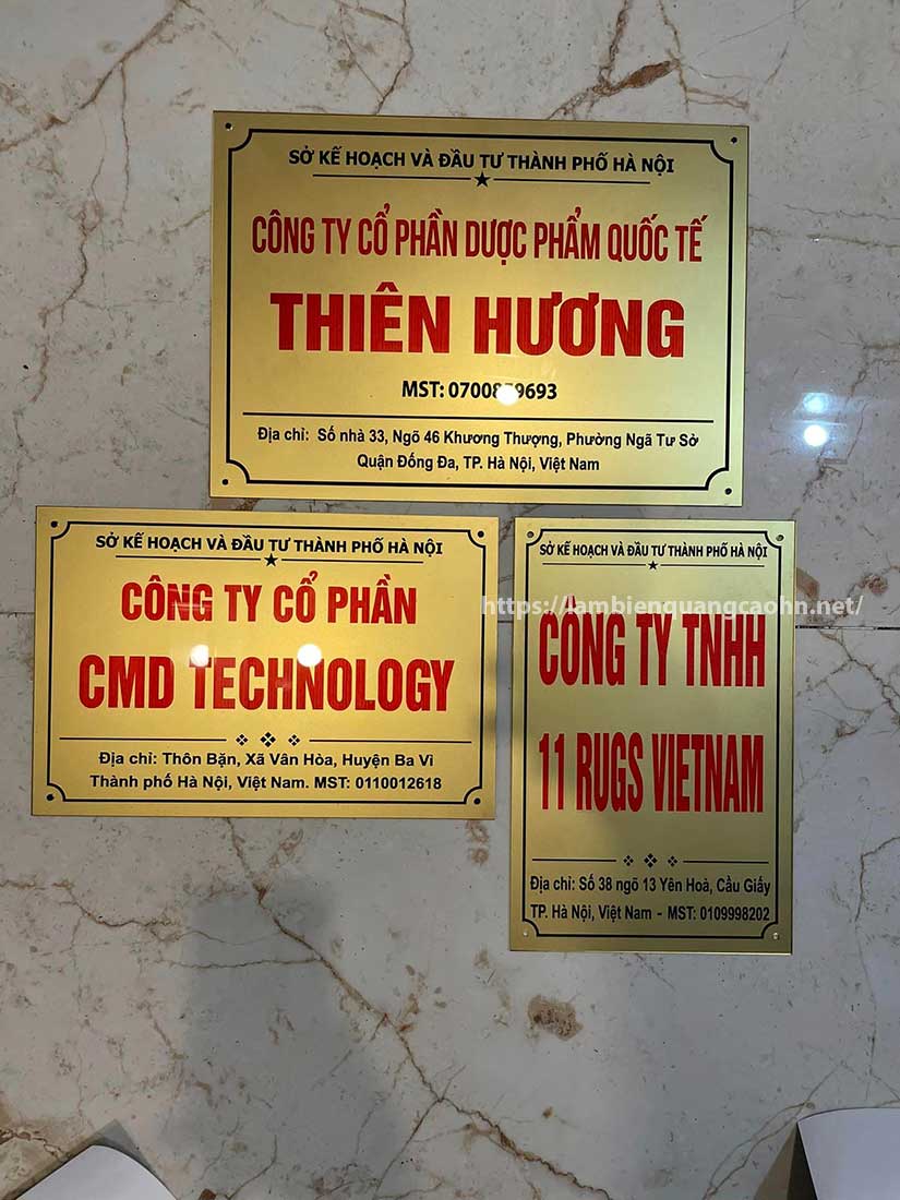 biển công ty mica