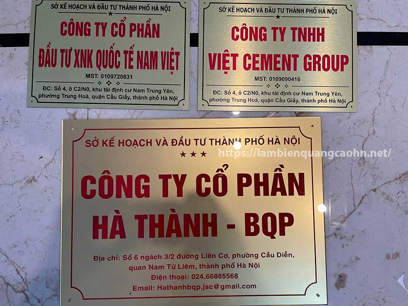 biển công ty mica