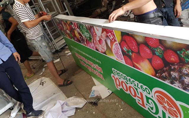 Biển quảng cáo cửa hàng thực phẩm sạch
