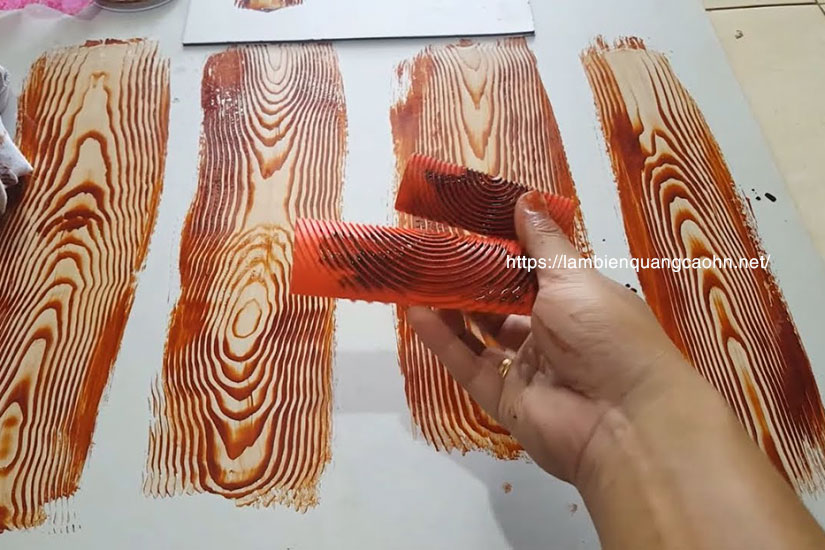 biển quảng cáo gỗ, biển giả vân gỗ