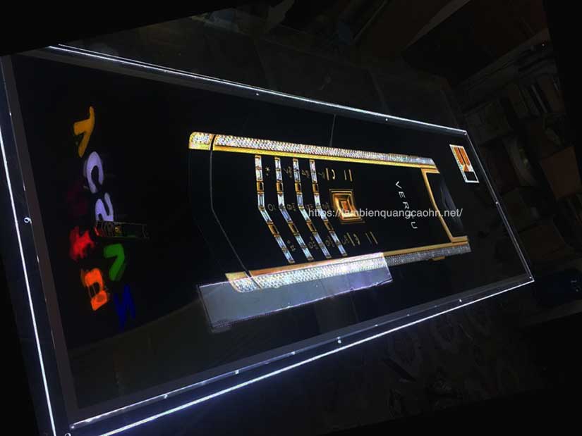 Biển hộp đèn siêu mỏng, biển hộp đèn led siêu mỏng, biển mica treo tường